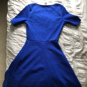 Royal blue mini dress